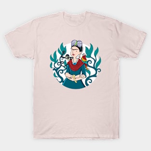 Pink Frida Kahlo T-Shirt T-Shirt